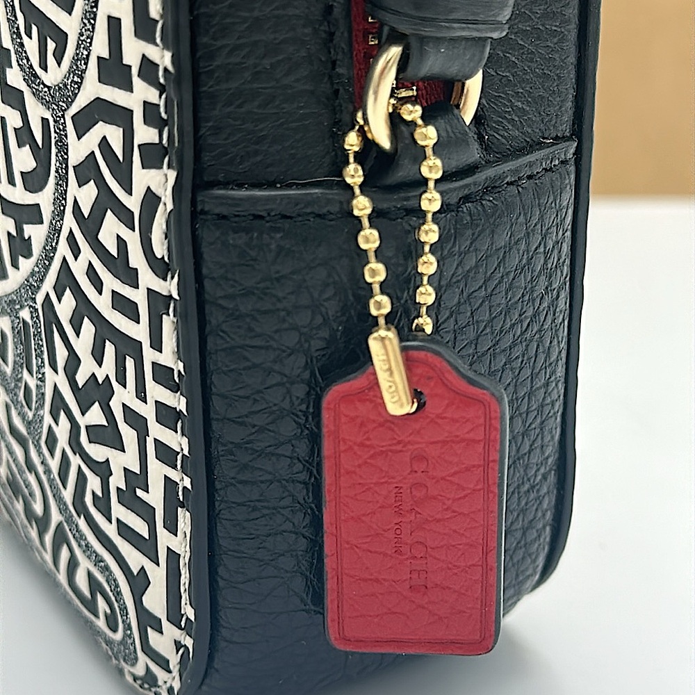 COACH Disney Mickey Mouse x Keith Haring Mini Leather Camera Bag - Picture 12 of 16